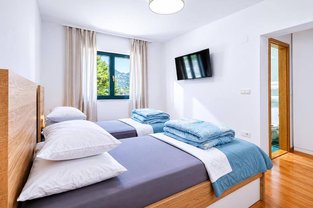 Soba s dva kreveta i pogledom na planinu - Galeb Bed and Breakfast, Baćina